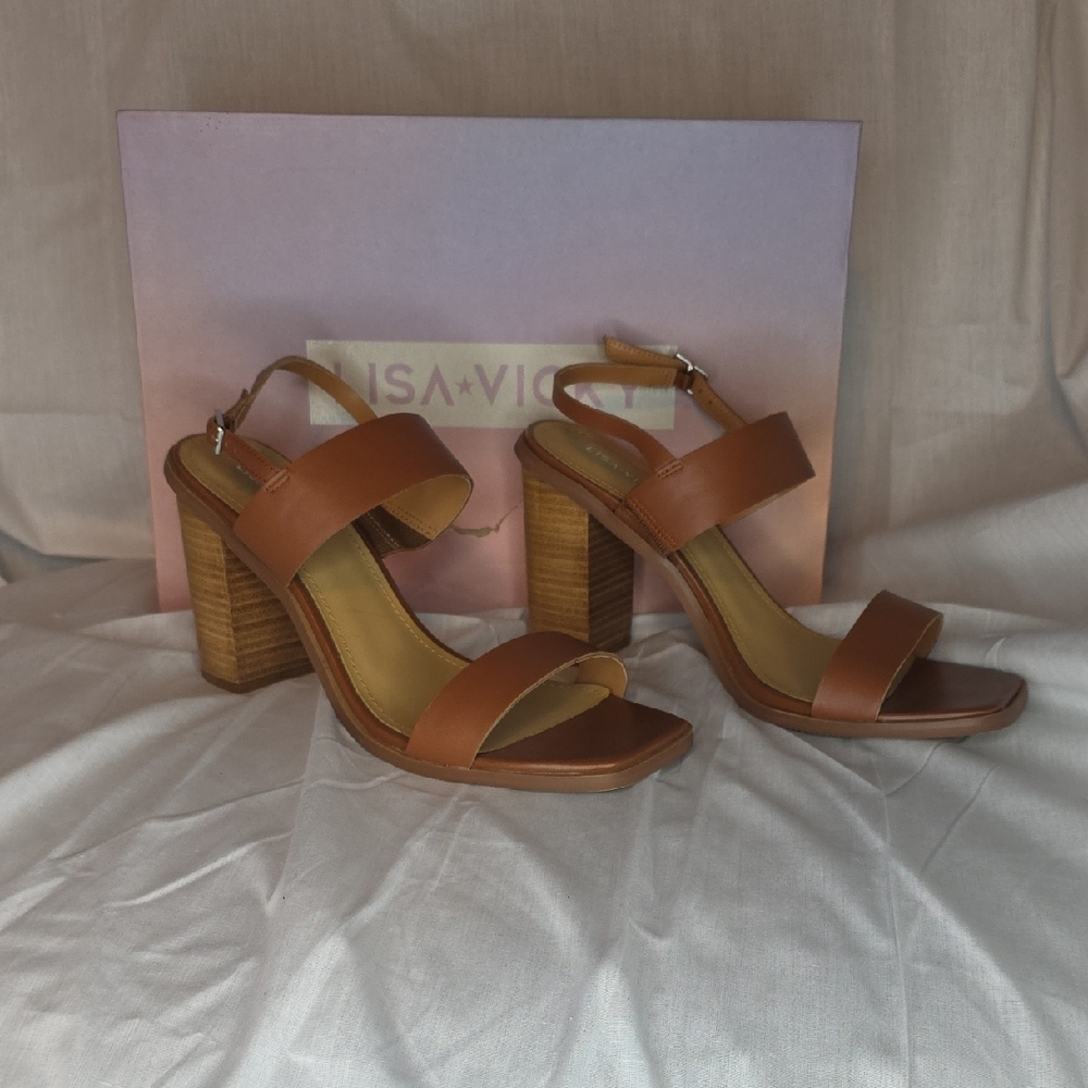 Women's Brown Heeled Sandals